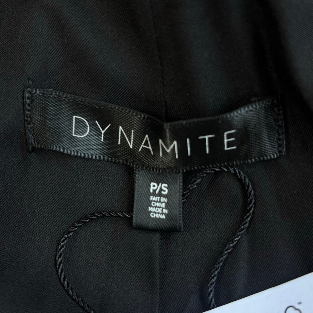 Dynamite Hailee Blazer Romper Mini Dress Black Small NWT - Picture 4 of 12